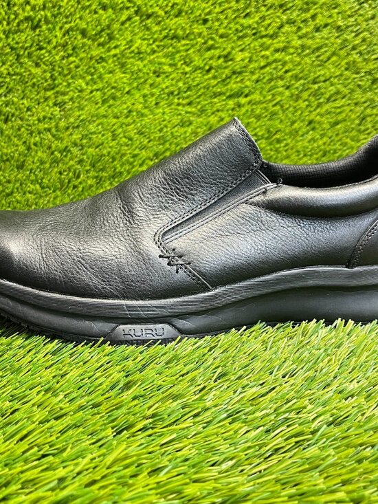 Kuru Kivi 2 Mens Size 12.5E Triple Black Classic Walking Leather Slip-On Shoes main image 9